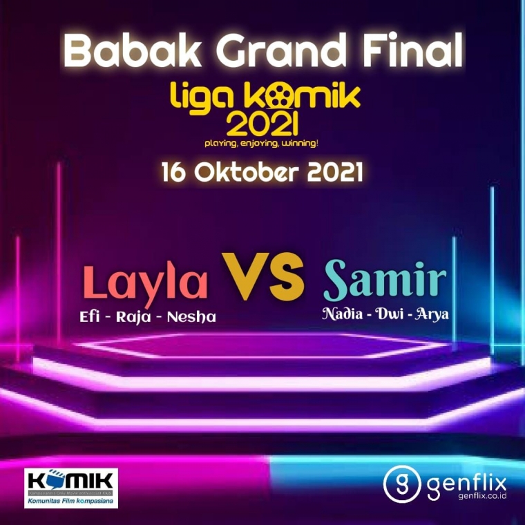 Sore Ini Babak Grand Final Liga KOMiK 2021, Ayo Berikan Dukungan ke Tim Jagoan Kalian!