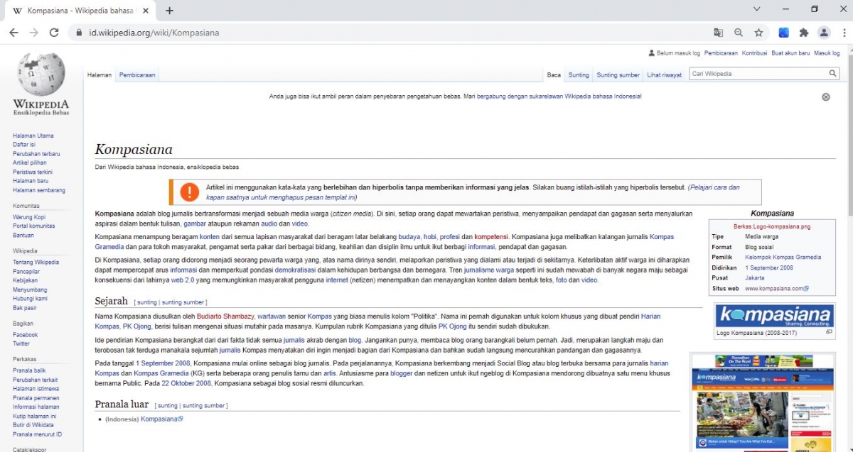 Perlu Diingat, Wikipedia Tidak Menjamin Keabsahan Isi Artikelnya ...