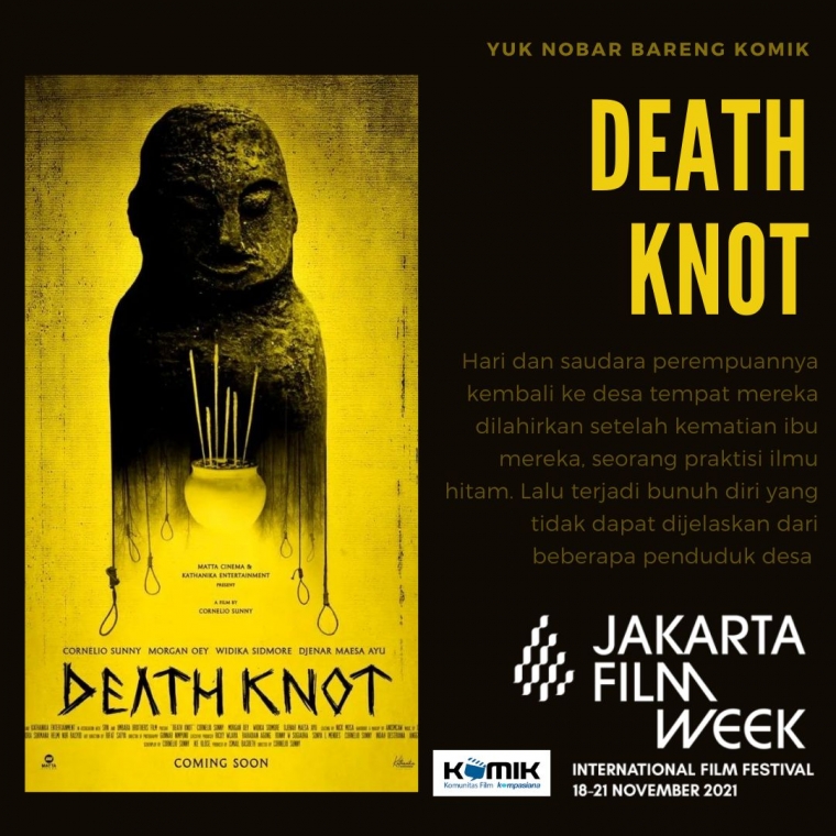 Akhir Pekan Ini Nobar "Death Knot" Yuk di Jakarta Film Week 2021!