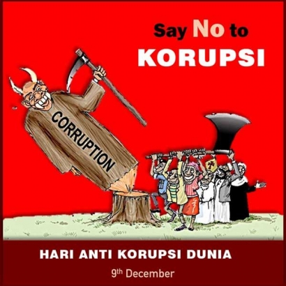 Contoh gambar poster anti korupsi
