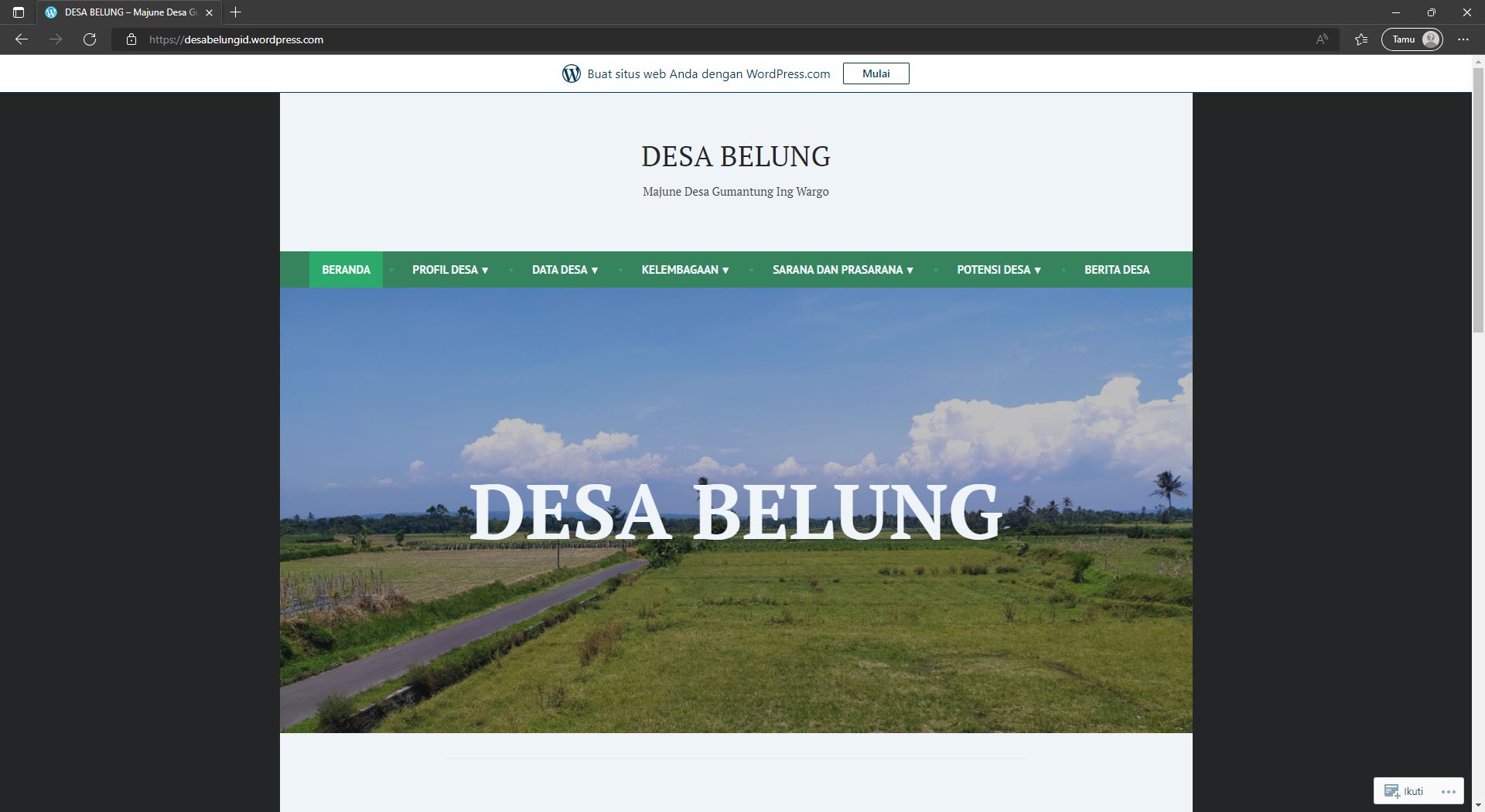 Pembuatan Profil Desa, Mahasiswa KKN UM Buat Website Desa Sebagai ...