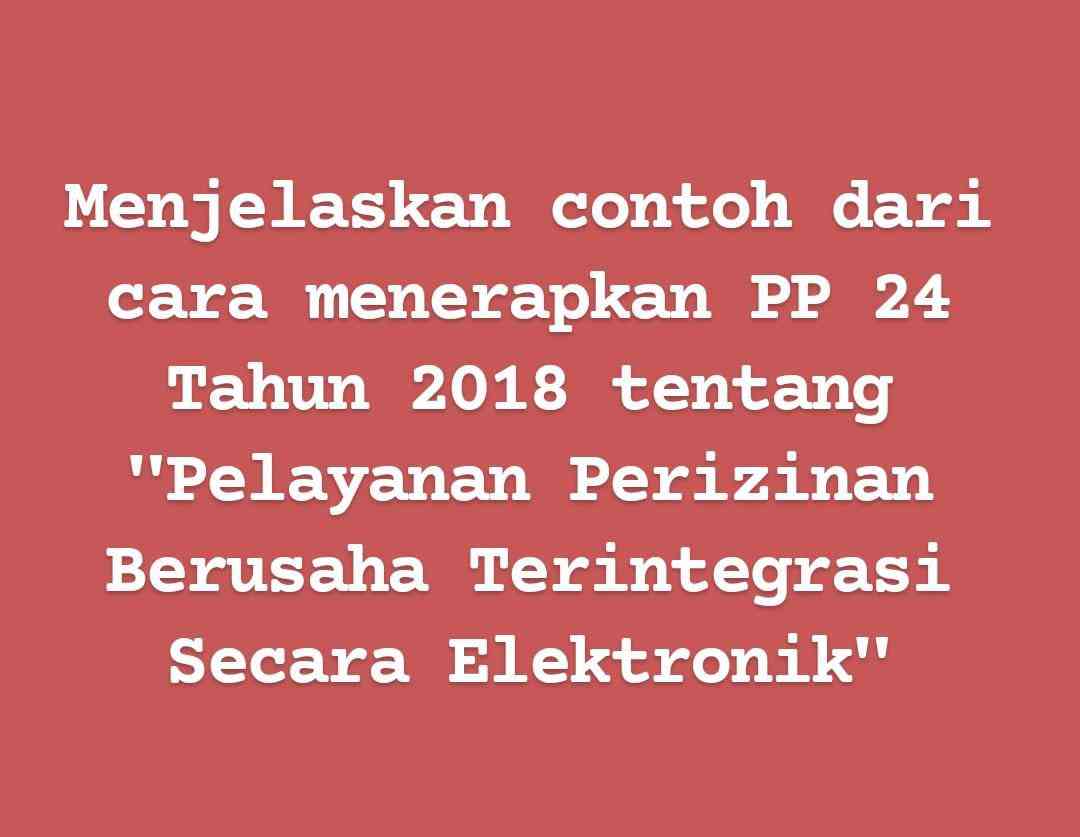 K14_Contoh Cara Menerapkan PP 24 Tahun 2018 Tentang "Pelayanan ...