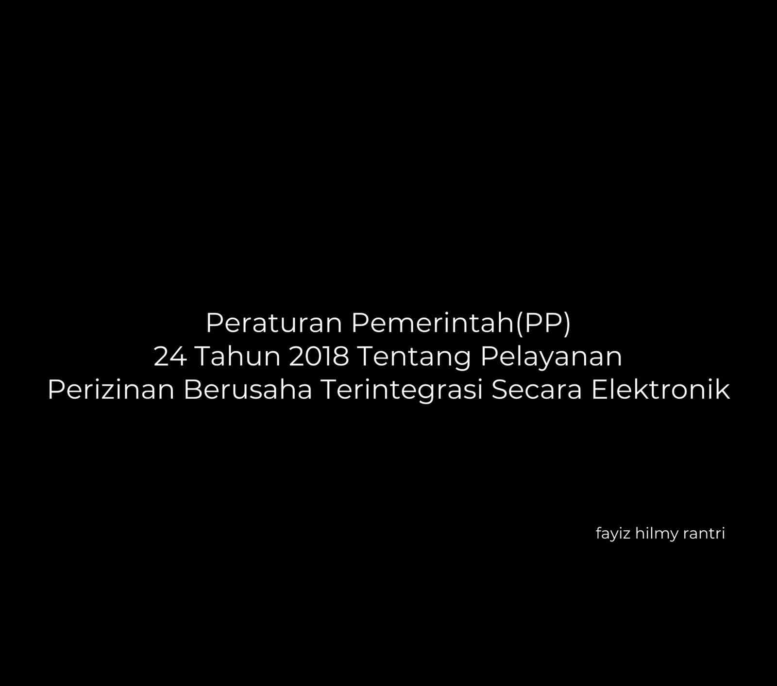 K14_Contoh Cara Menerapkan PP 24 Tahun 2018 Tentang Pelayanan Perizinan ...