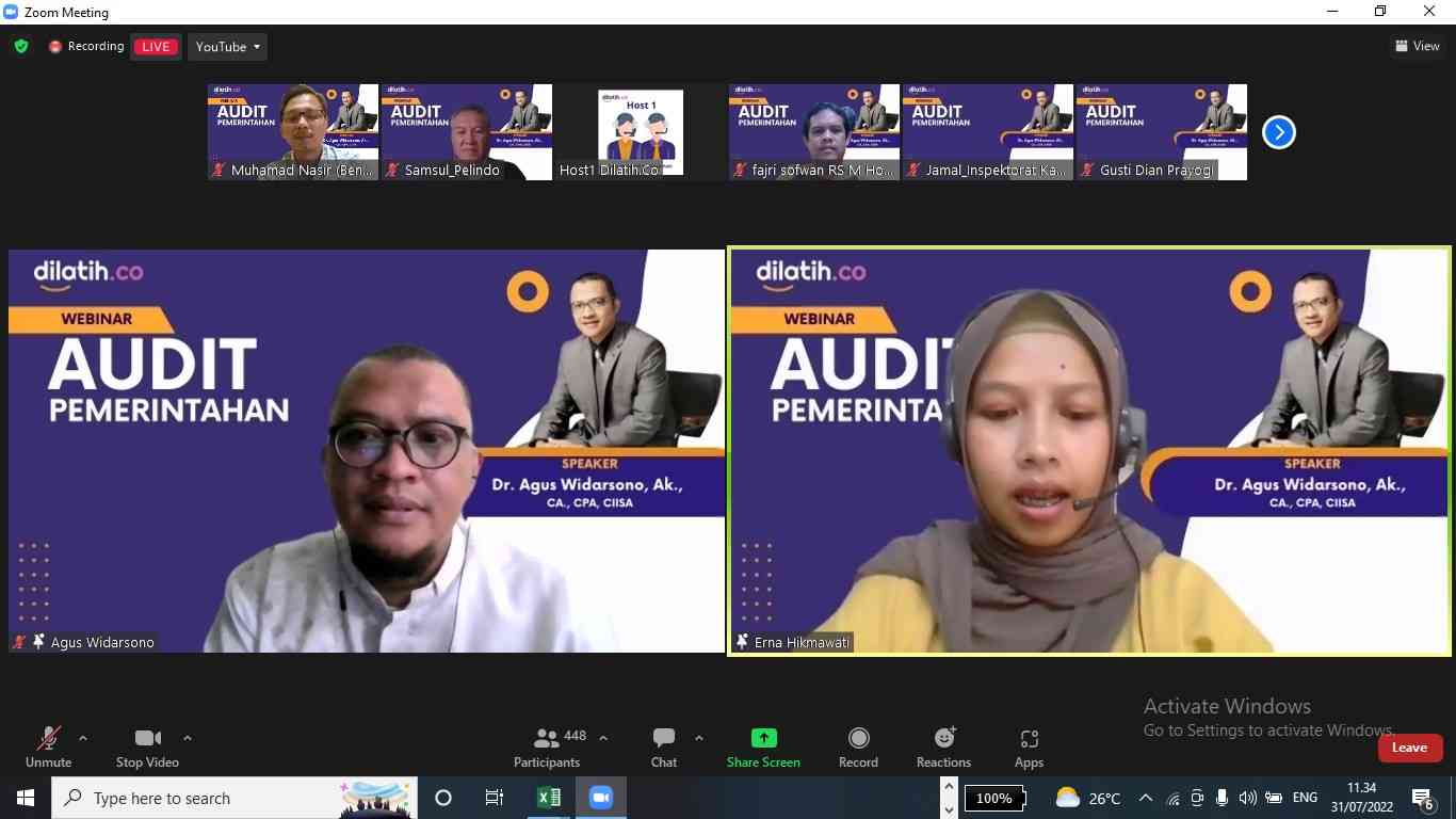 472 Orang Ikut Free Webinar Audit Pemerintahan - Kompasiana.com