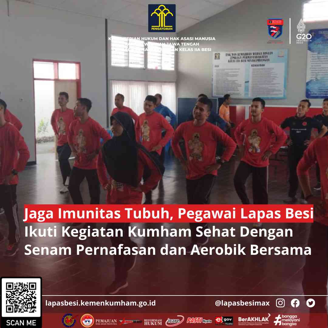 Jaga Imunitas Tubuh, Pegawai Lapas Besi Mengikuti Kegiatan Kumham Sehat ...