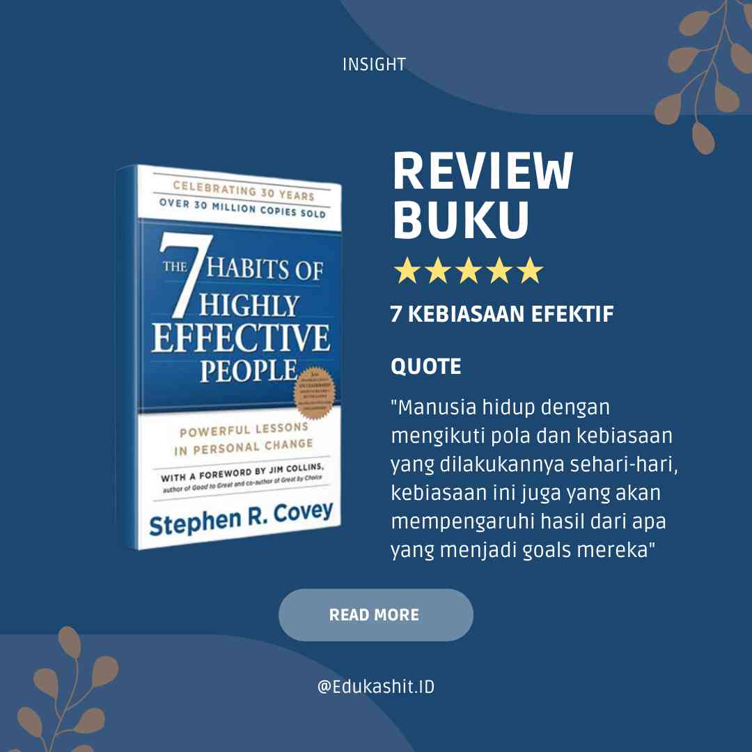 Review Buku 7 Habits Of Highly Effective People Halaman 1 - Kompasiana.com