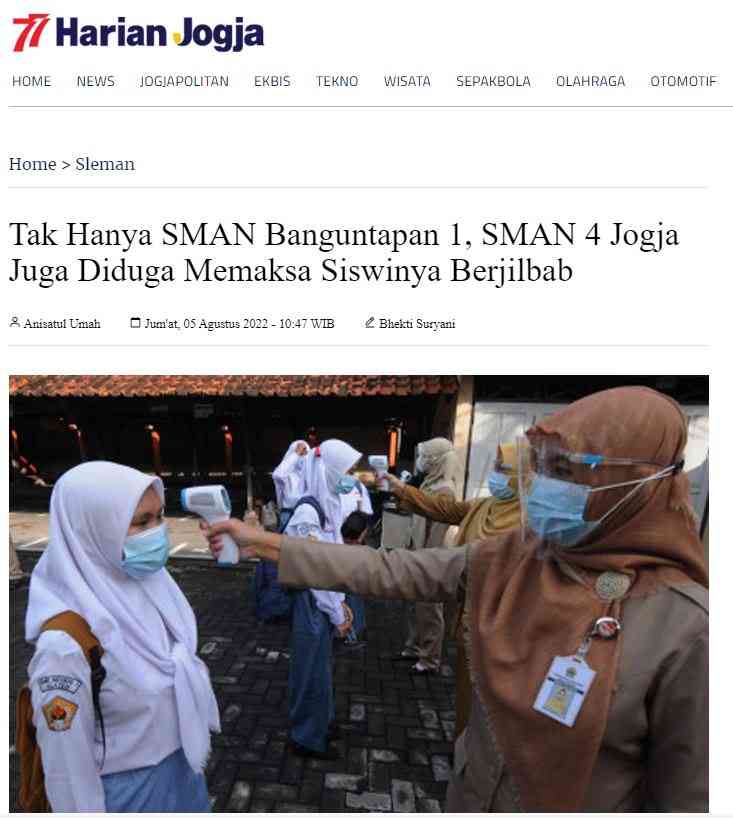 Kenapa Masih Ada Pemaksaan Jilbab Di Sekolah? Halaman 1 - Kompasiana.com