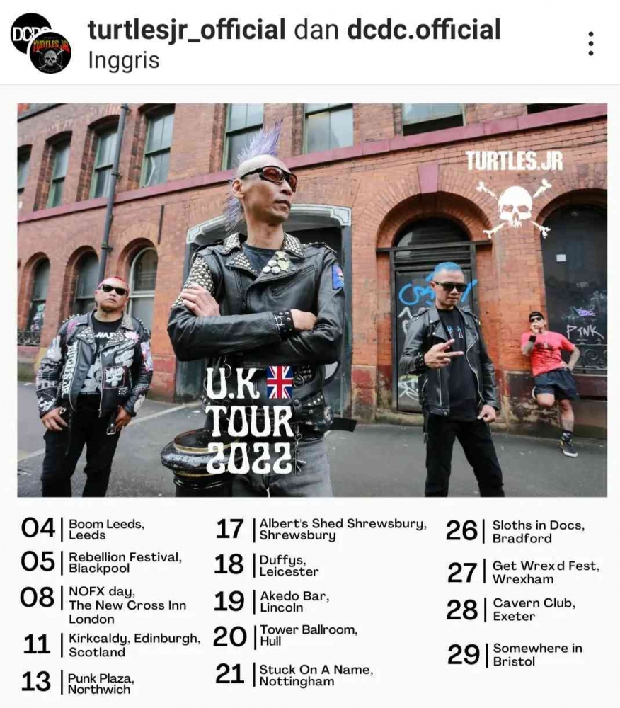Turtles Jr, Band Punk Senior Bandung yang Tur Konser di Inggris Halaman ...