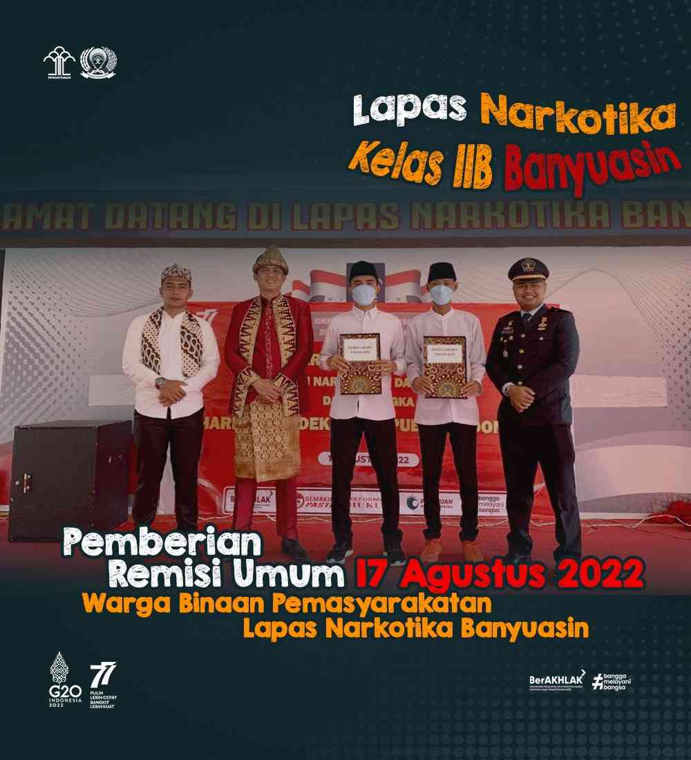 Lapas Narkotika Kelas IIB Banyuasin Beri Remisi Umum Kepada Narapidana ...