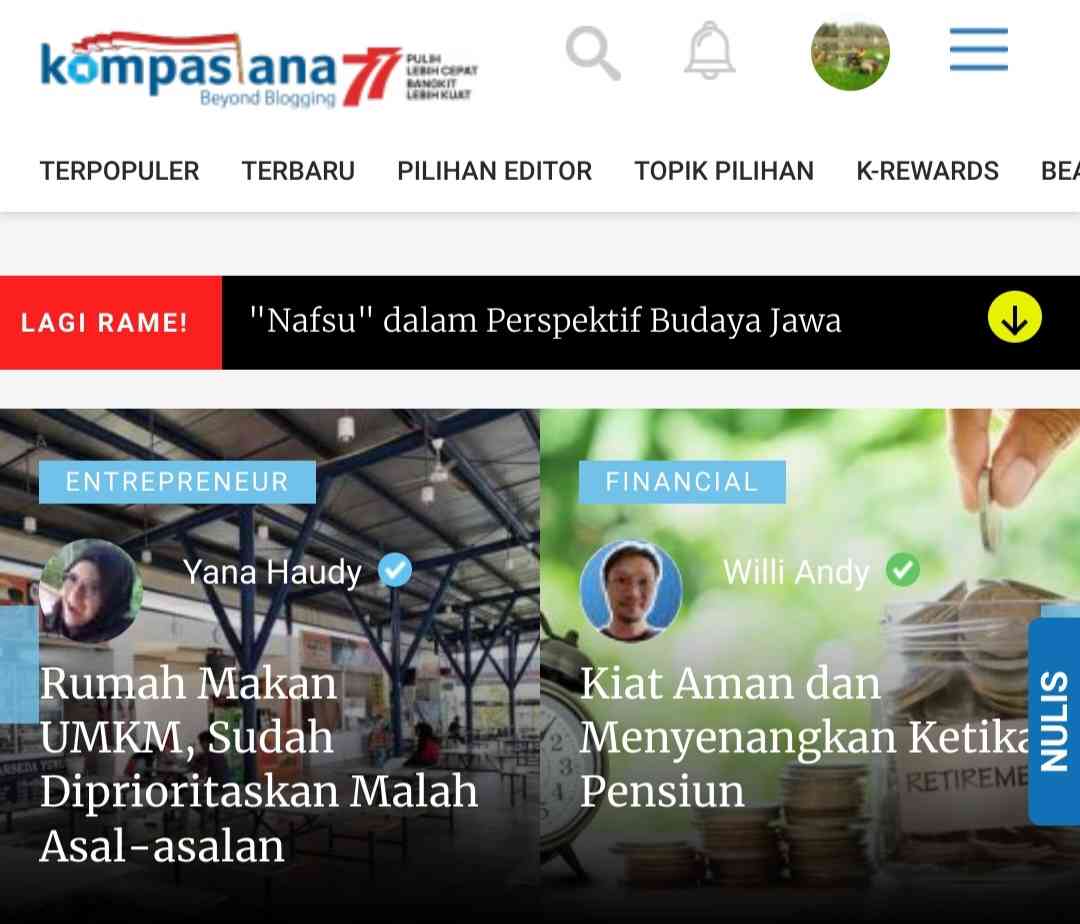 Apa Untungnya AU Di Kompasiana? Halaman All - Kompasiana.com