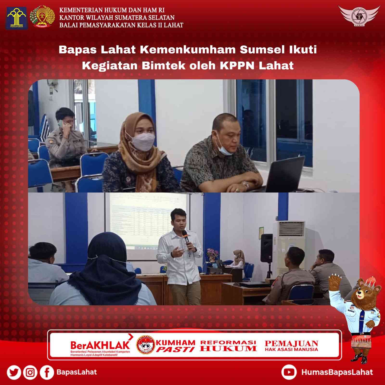 Bapas Lahat Kemenkumham Sumsel Ikuti Bimtek Oleh KPPN Lahat ...