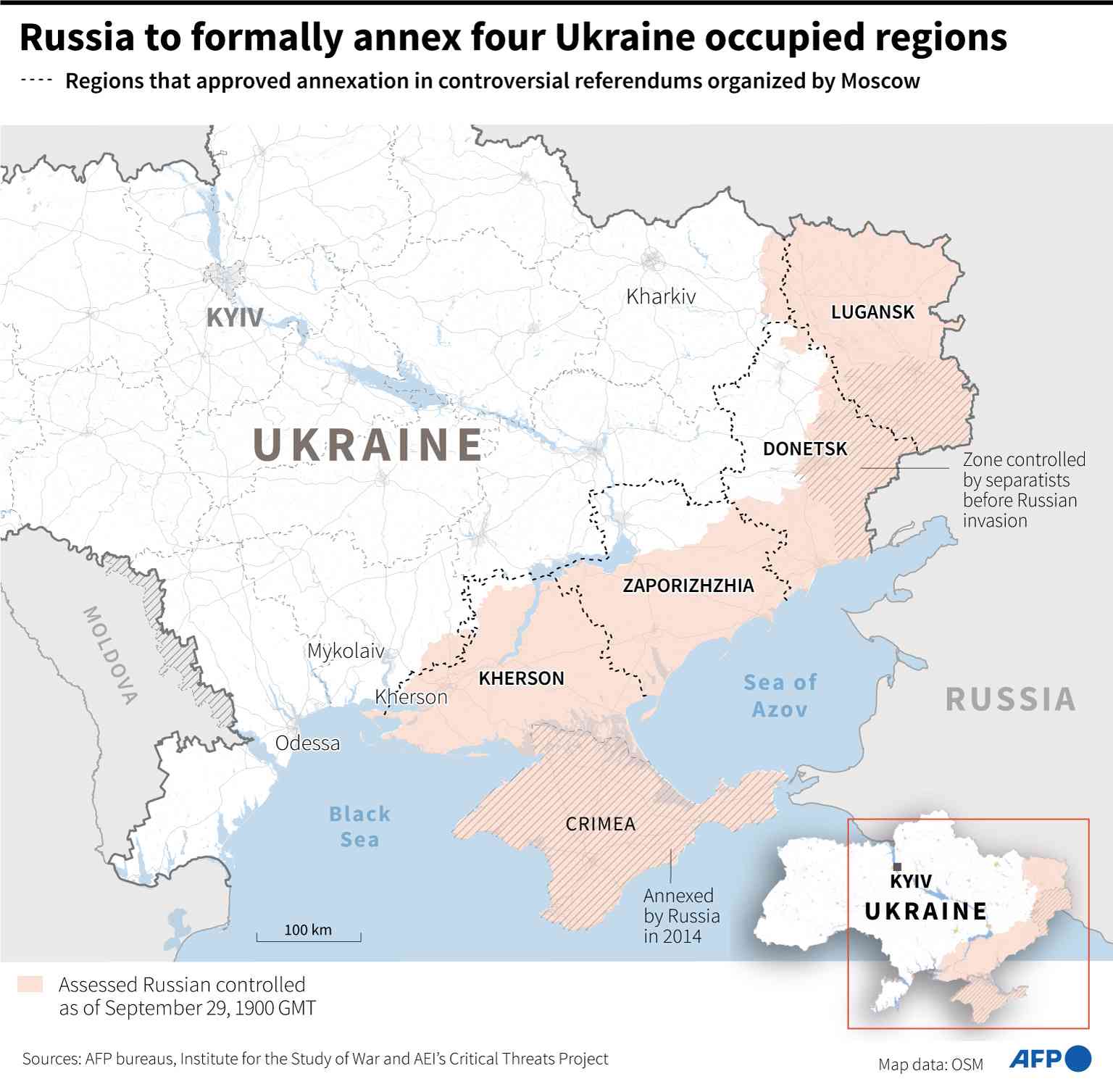 Aneksasi Rusia Ke 4 Wilayah Di Ukraina Timur, Apa Dampaknya Bagi Rusia ...