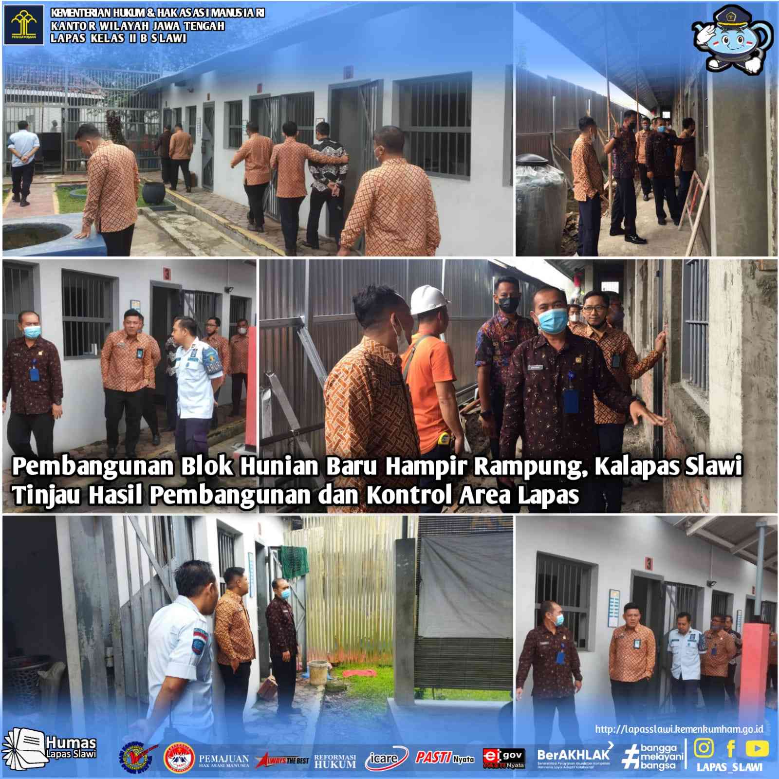 Pembangunan Blok Hunian Baru Hampir Rampung, Kalapas Slawi Tinjau Hasil ...