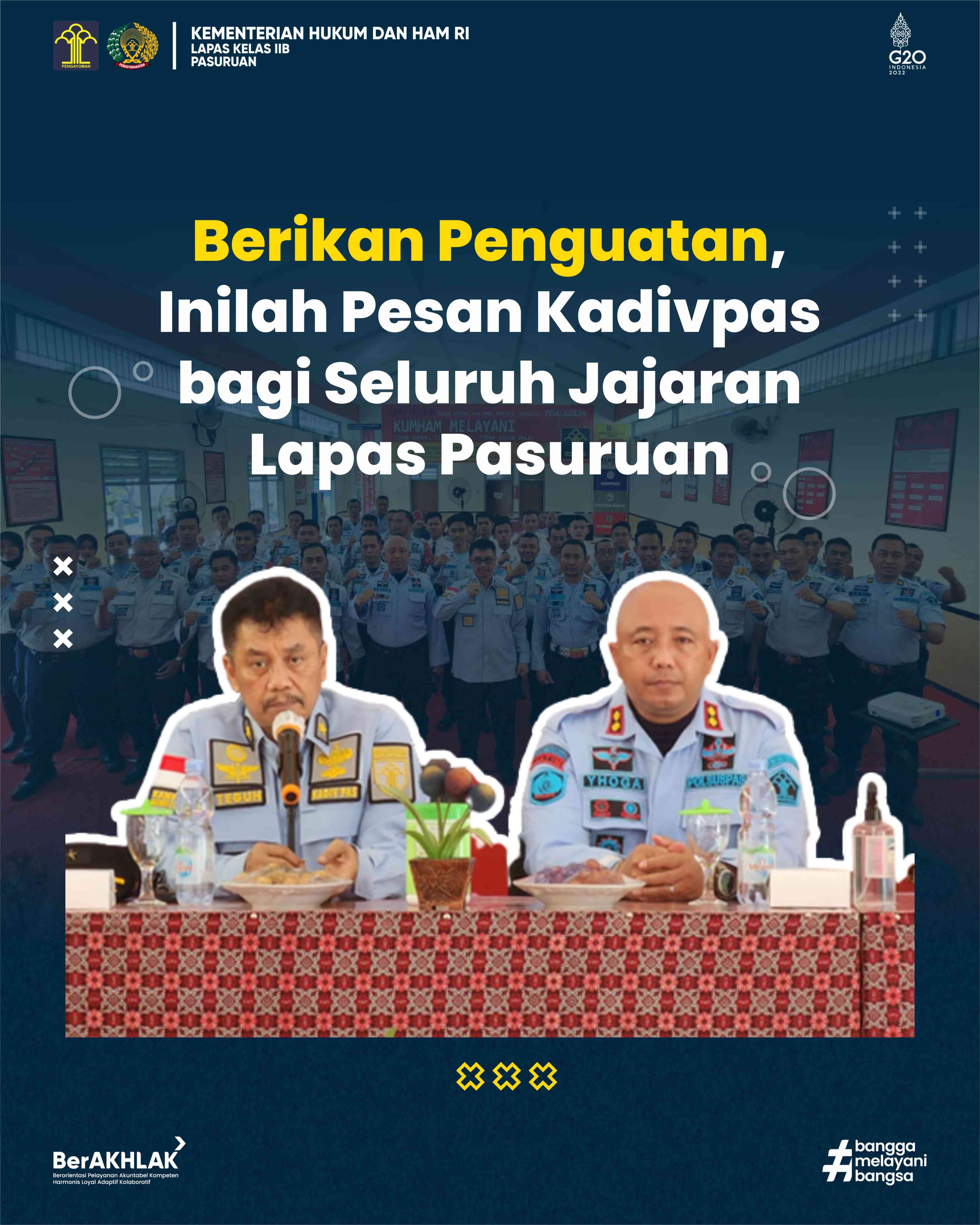 Berikan Penguatan, Inilah Pesan Kadivpas Bagi Seluruh Jajaran Lapas ...