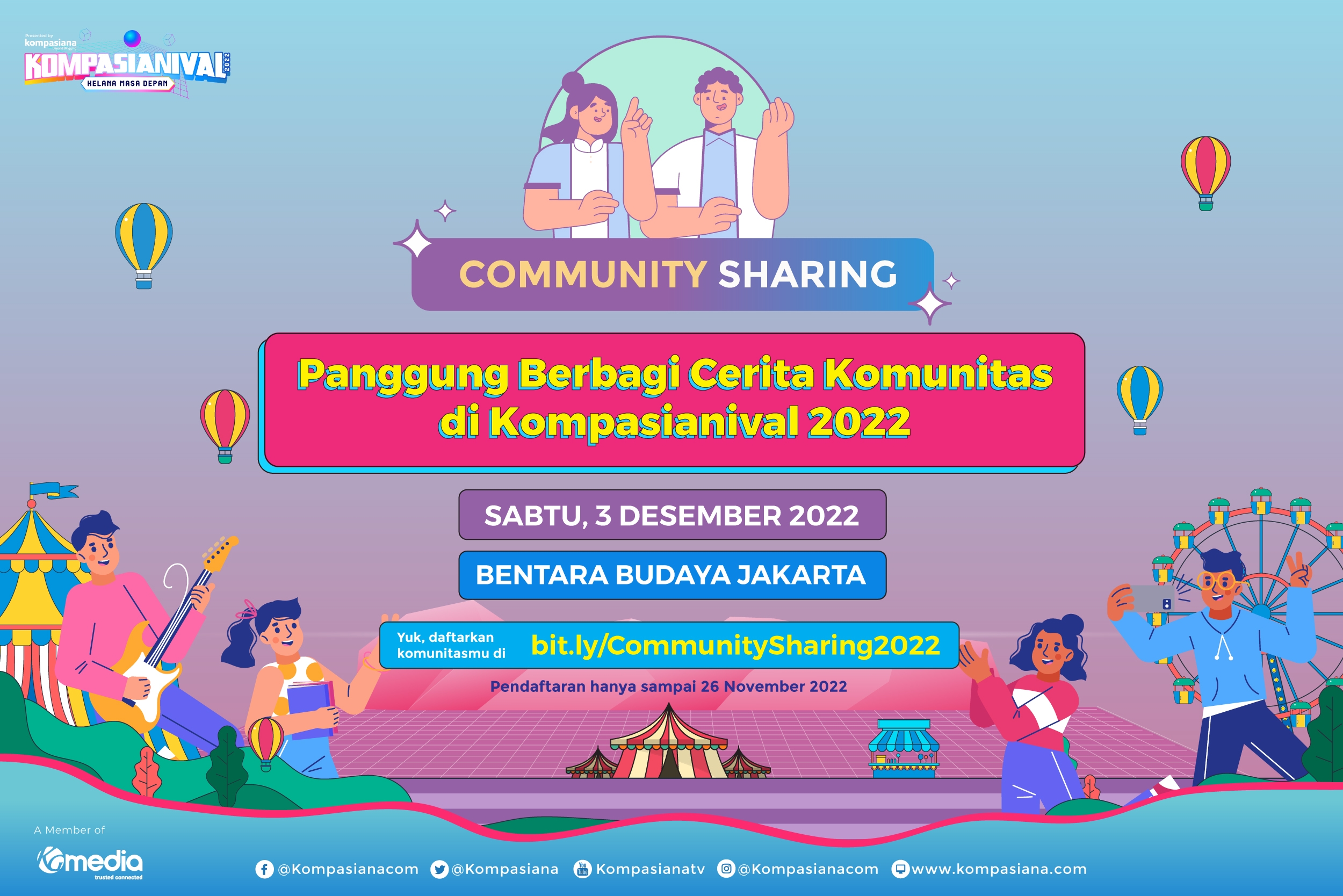 Community Sharing: Panggung Berbagi Cerita Komunitas Di Kompasianival ...