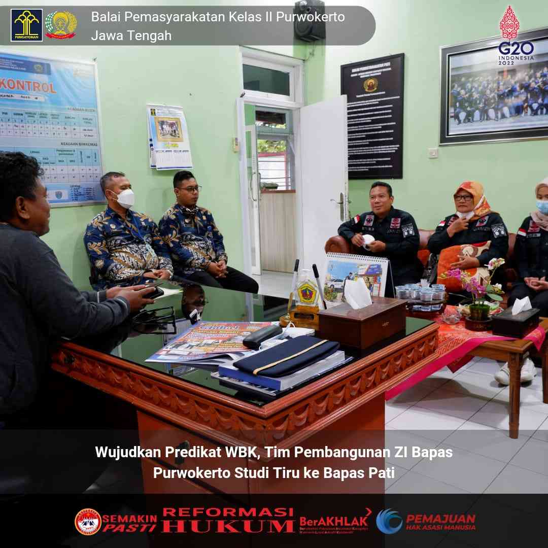 Wujudkan Predikat WBK, Tim Pembangunan Zona Integritas Bapas Purwokerto ...