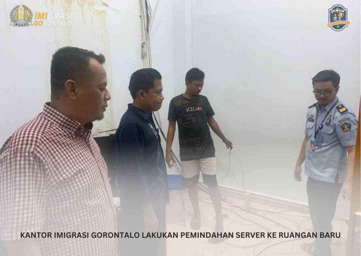 Ke Ruan Kantor Imigrasi Gorontalo Laksanakan Pemindahan Server Ke Ruan ...
