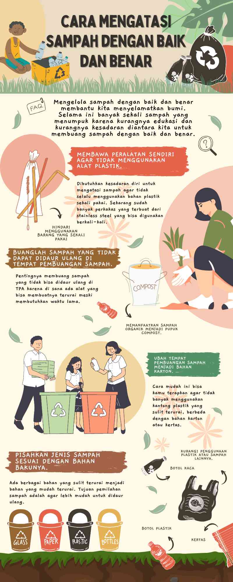 Infografis Cara Mengatasi Sampah Dengan Baik Dan Benar - Kompasiana.com