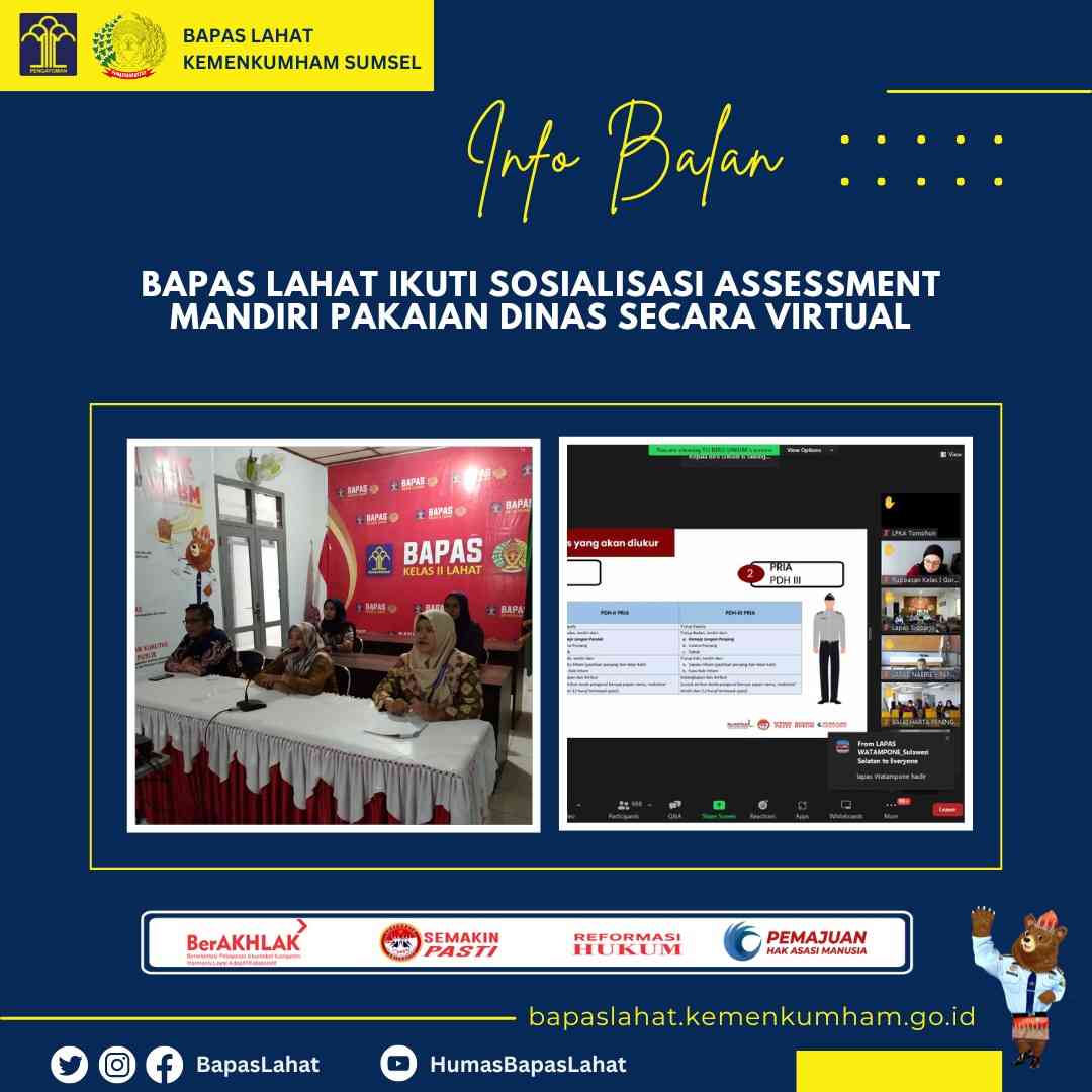 Bapas Lahat Ikuti Sosialisasi Asessmen Mandiri Pakaian Dinas Secara ...