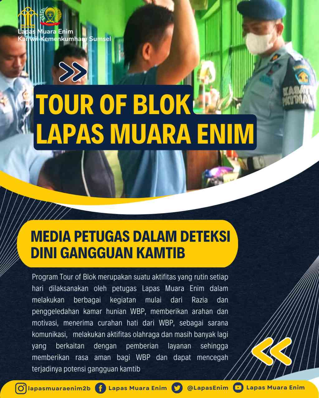 Program Tour Of Blok, Media Bagi Petugas Lapas Muara Enim Dalam Deteksi ...