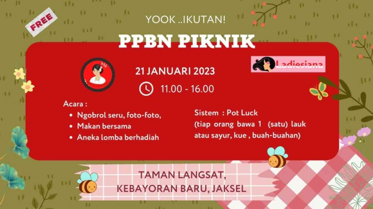 Yuk Ikutan Piknik Seru Ladiesiana bersama PPBN Community