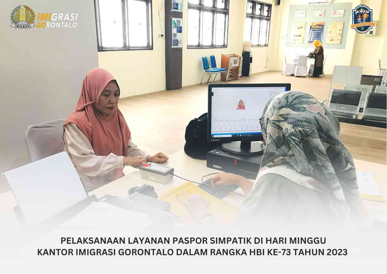 Layanan Paspor Simpatik Kantor Imigrasi Kelas I TPI Gorontalo Di Hari ...