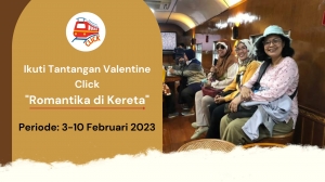 Ikuti Tantangan Valentine Click, Romantika di Kereta Ikuti Tantangan Valentine Click, Romantika di Kereta