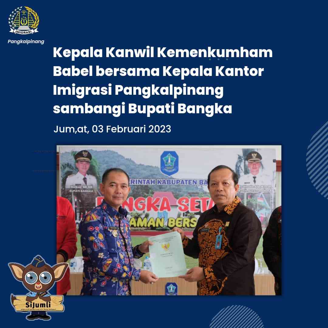 Kakanwil Kemenkumham Babel Bersama Kepala Imigrasi Pangkalpinang Temui ...