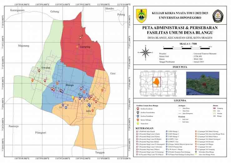 Awas Tersesat! Mahasiswa KKN UNDIP Bantu Memperbarui Peta Administrasi ...