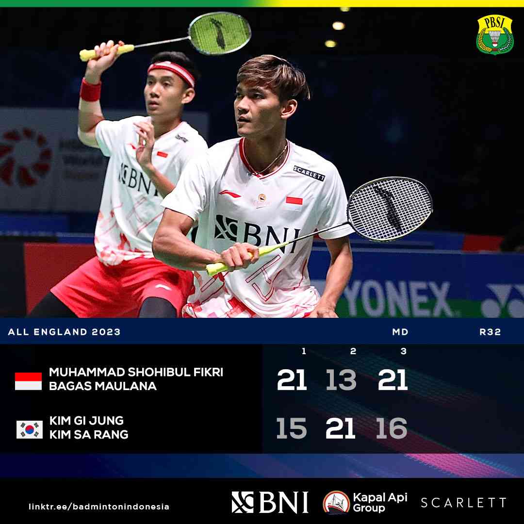 Hasil Pertandingan Yonex All England Badminton Championships 2023, 4 Wakil Indonesia Berhasil Melaju ke Babak 16 Besar Halaman 1