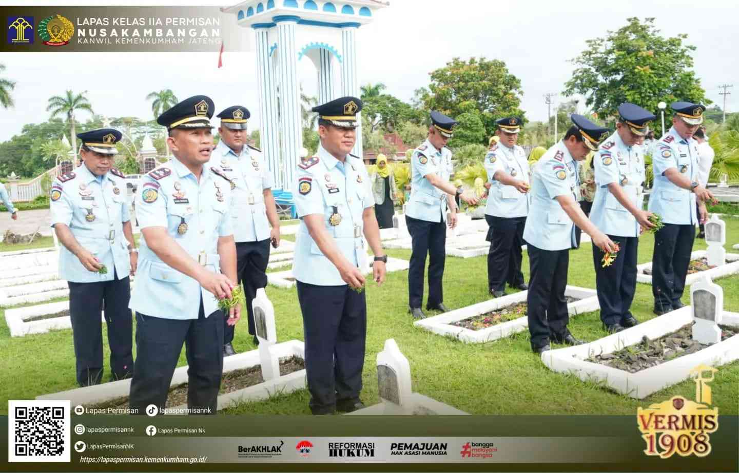 Sambut HBP Ke-59, Lapas Permisan Laksanakan Ziarah Dan Tabur Bunga Di ...