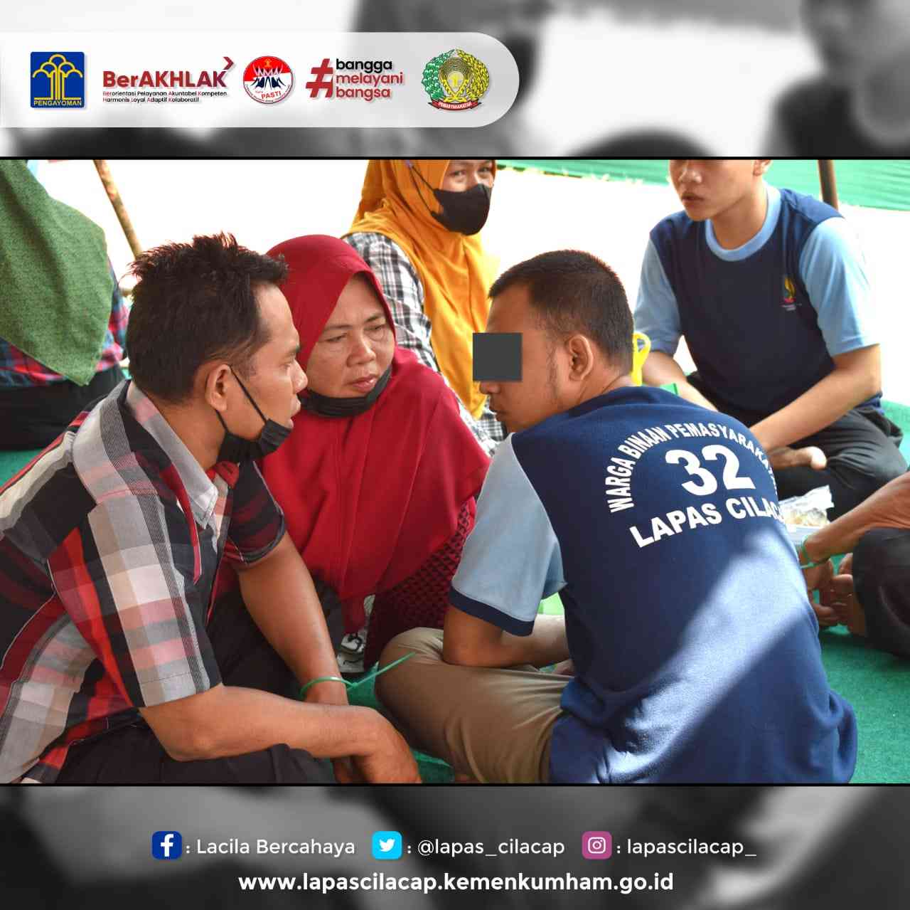 Kunjungan Tatap Muka Hari Raya Idul Fitri 1444H, WBP Lapas Cilacap ...