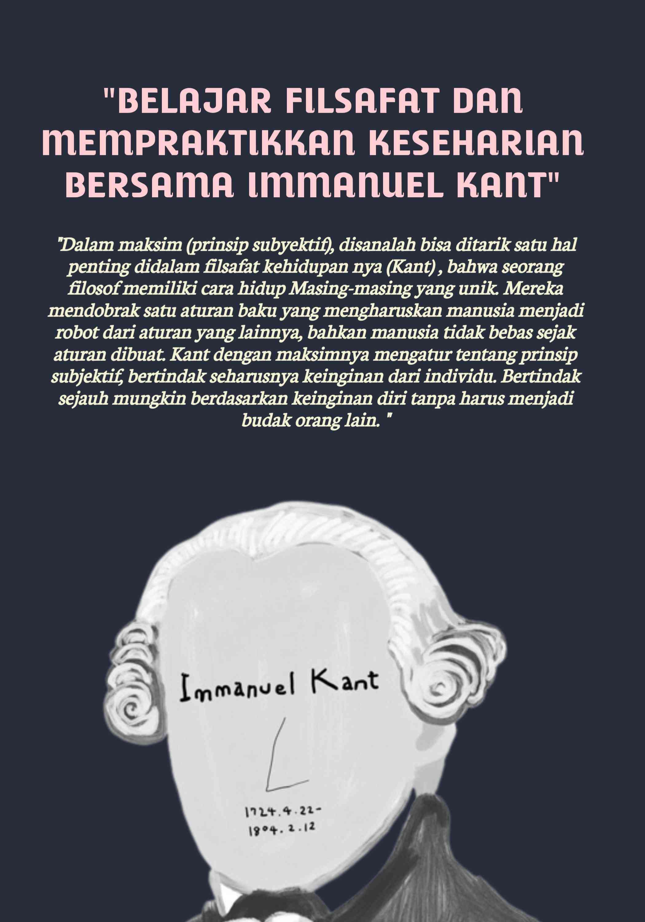 Belajar Filsafat dan Mempraktikkan Keseharian bersama Immanuel Kant Halaman  1 - Kompasiana.com