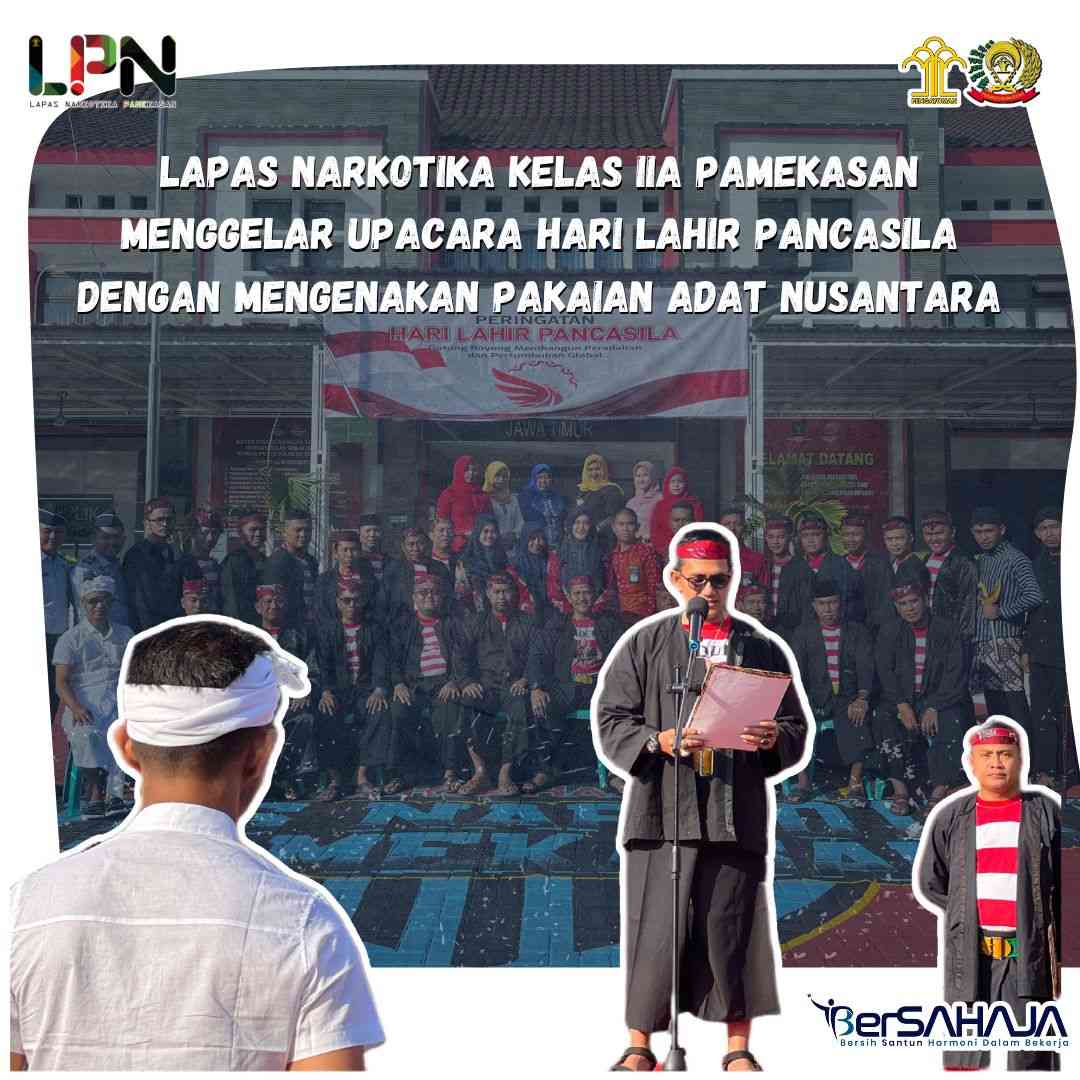 Lapas Narkotika Kelas IIA Pamekasan Gelar Upacara Hari Lahir Pancasila ...