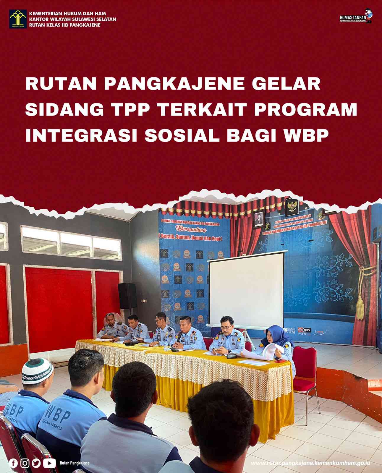 Rutan Pangkajene Gelar Sidang TPP Terkait Program Integrasi Sosial WBP ...