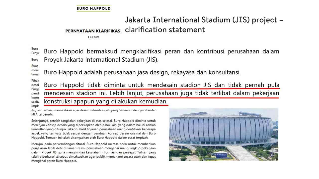 Surat Klarifikasi Buro Happold, Titik Terang Polemik JIS - Kompasiana.com