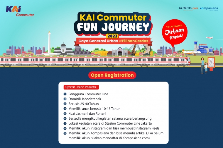 Hadiah Jutaan Rupiah Buat Bapak atau Ibu yang Berani Ikut Challenge KAI Commuter Fun Journey 2023