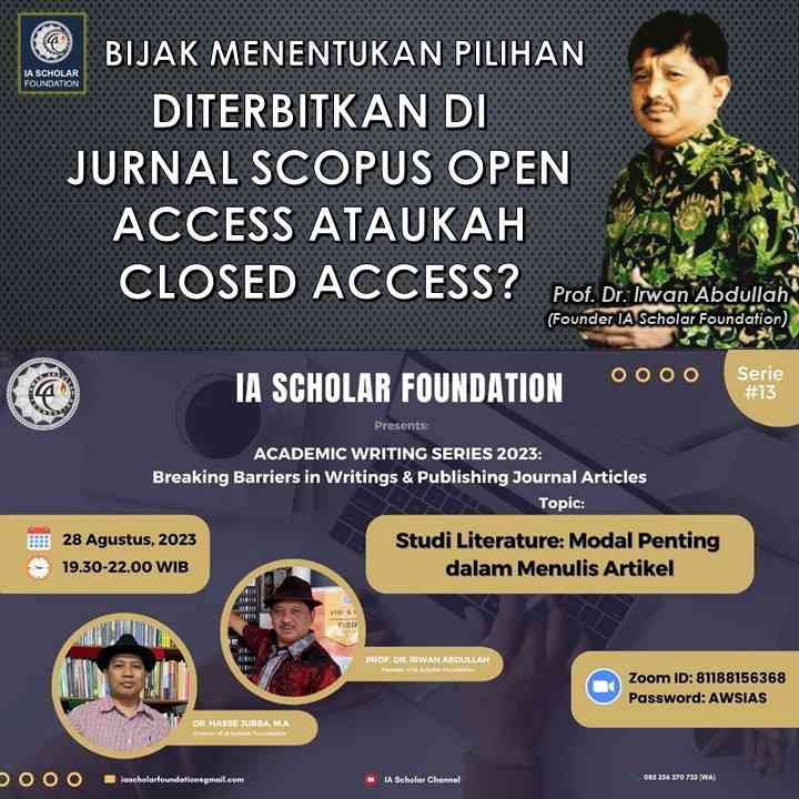 Terbit Di Jurnal Scopus Open Access Atau Closed Access? Tips Dari Prof ...