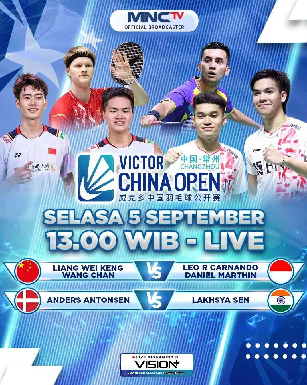 Seru! Jadwal Dan Drawing Lengkap Semua Negara Babak 32 Besar China Open ...