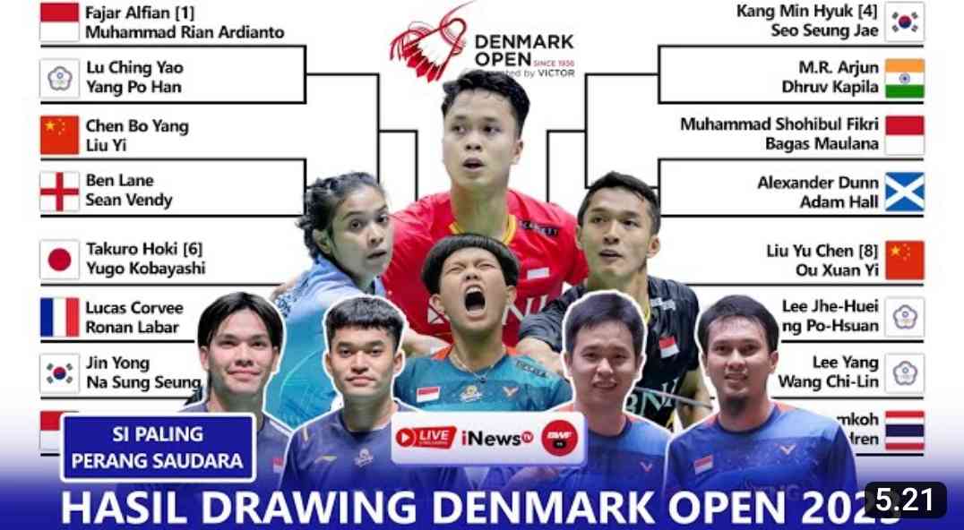 Super Sengit! Hasil Drawing Lengkap 16 Wakil Indonesia Di Babak 32 ...