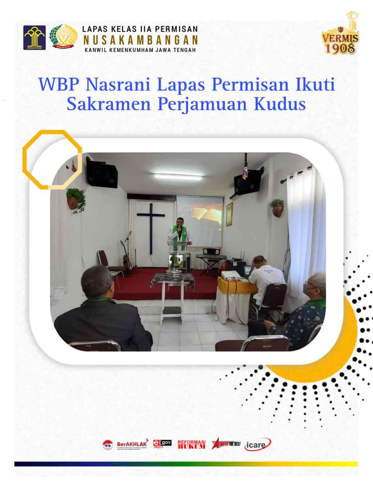 WBP Nasrani Lapas Permisan Ikuti Sakramen Perjamuan Kudus - Kompasiana.com