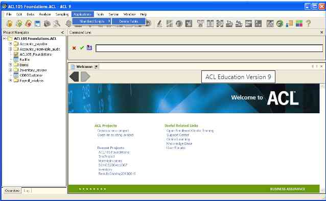Acl Script Kuis ke-8, Audit dengan ACL (Audit Command Languange) versi 9.0 Halaman ...