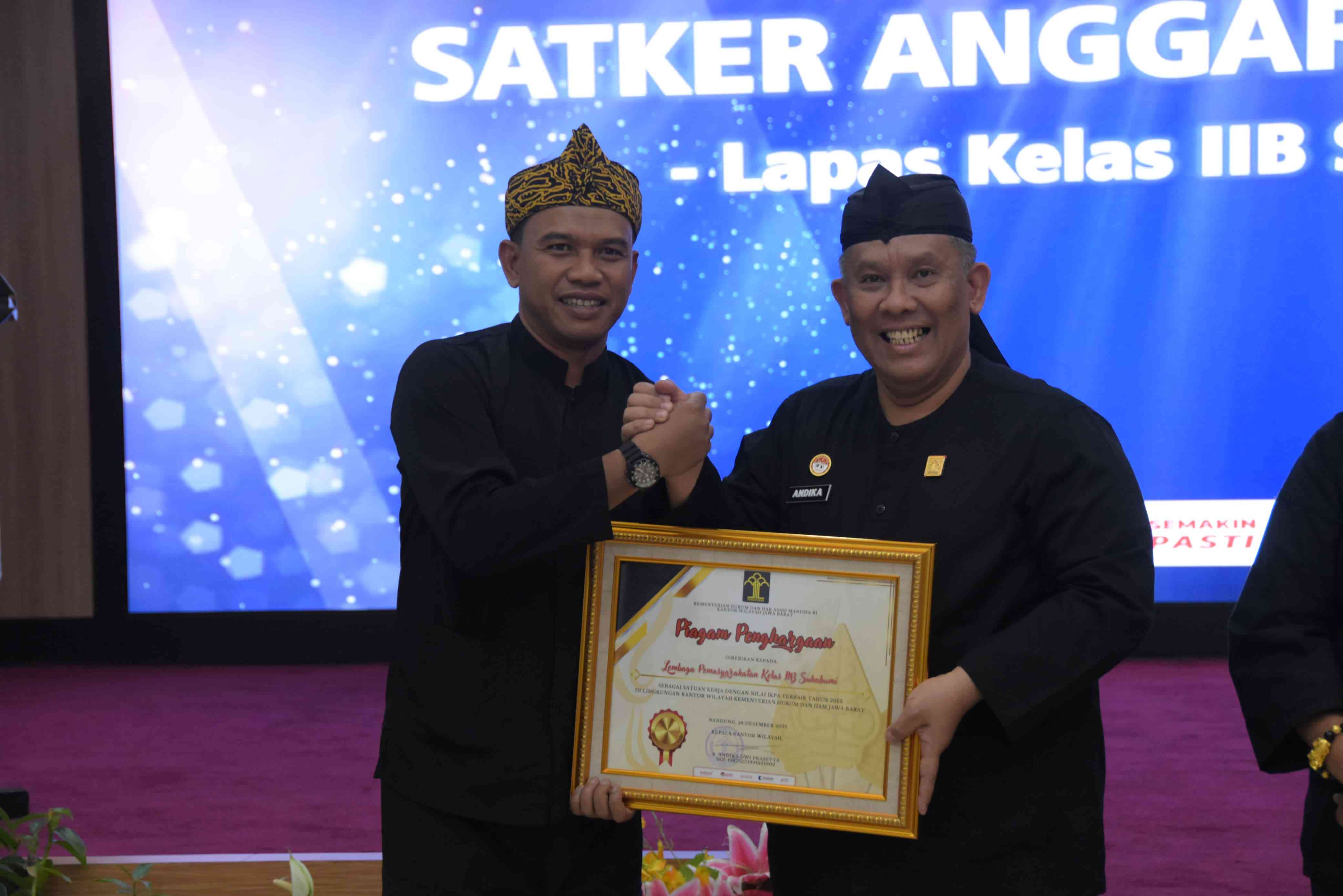 Lapas Sukabumi Raih Penghargaan Sebagai Satker Nilai IKPA Terbaik ...