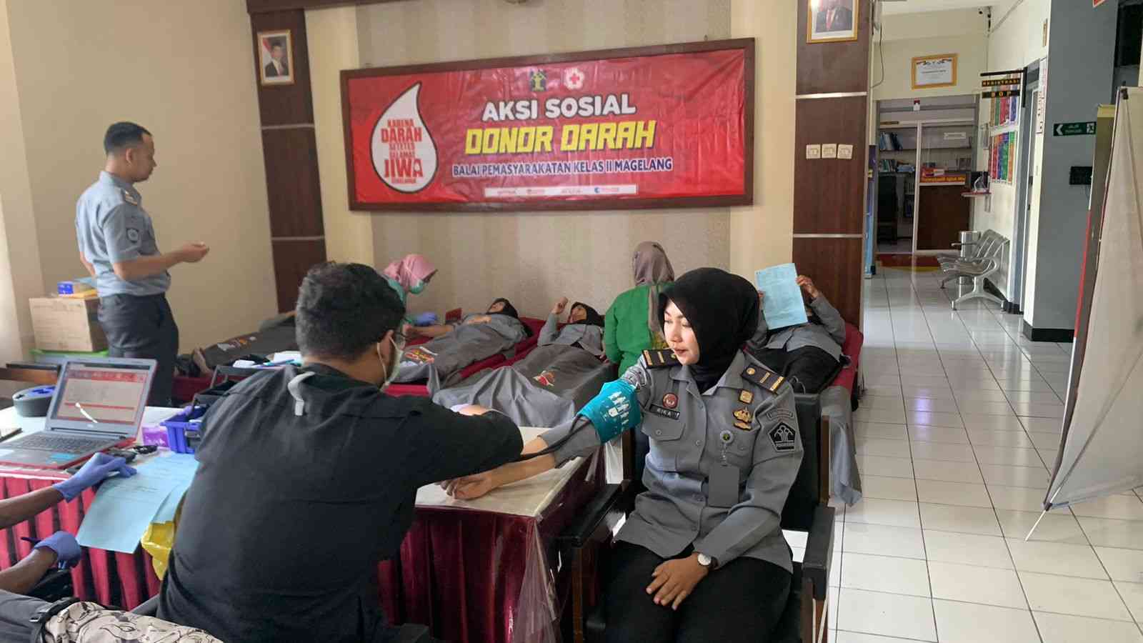 Balai Pemasyarakatan Kelas II Magelang Gelar Kegiatan Rutin Donor Darah ...