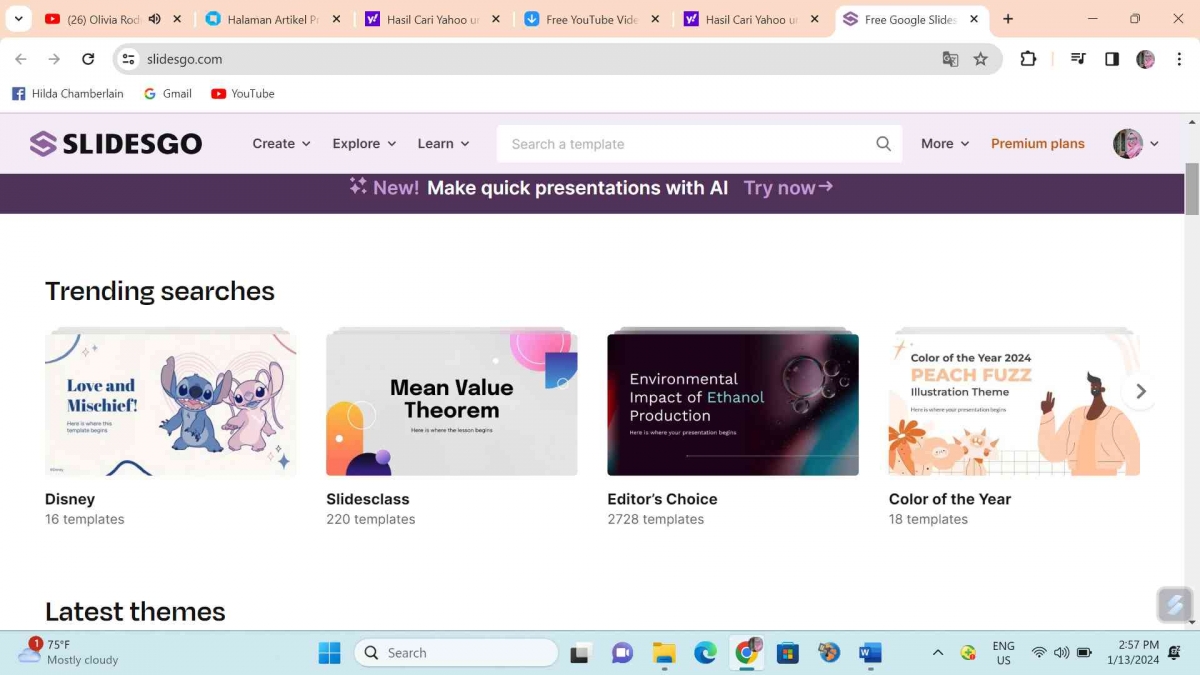Slides Go Computer Template Power Point Lebih Eye Catching dengan Menggunakan Slides Go ...