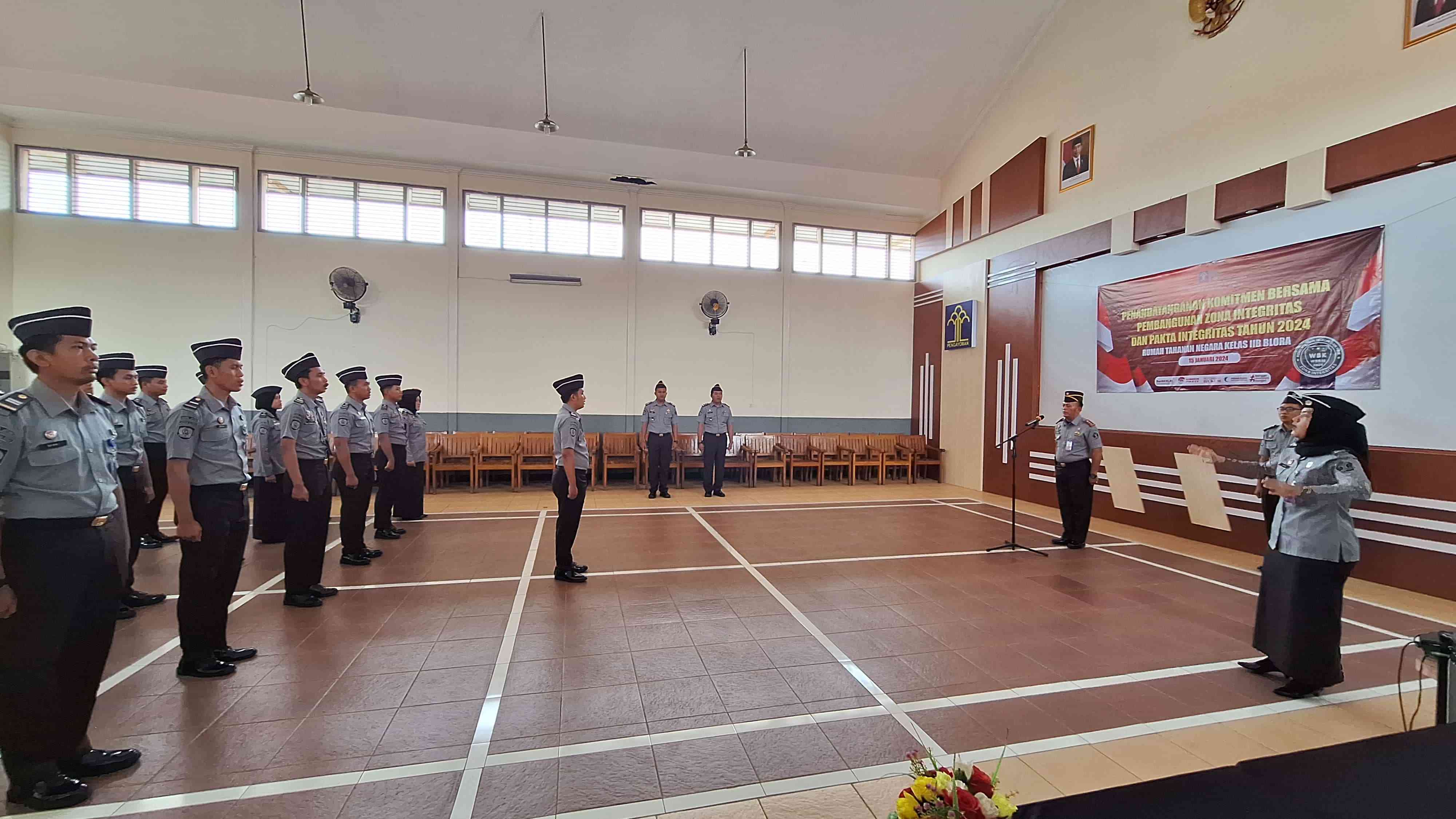 Langkah Awal Meraih WBK, Rutan Blora Gelar Penandatanganan Komitmen ...