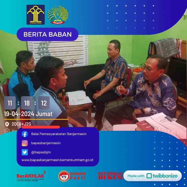 PK Bapas Banjarmasin Laksanakan Penelitian Kemasyarakatan Di Rutan ...