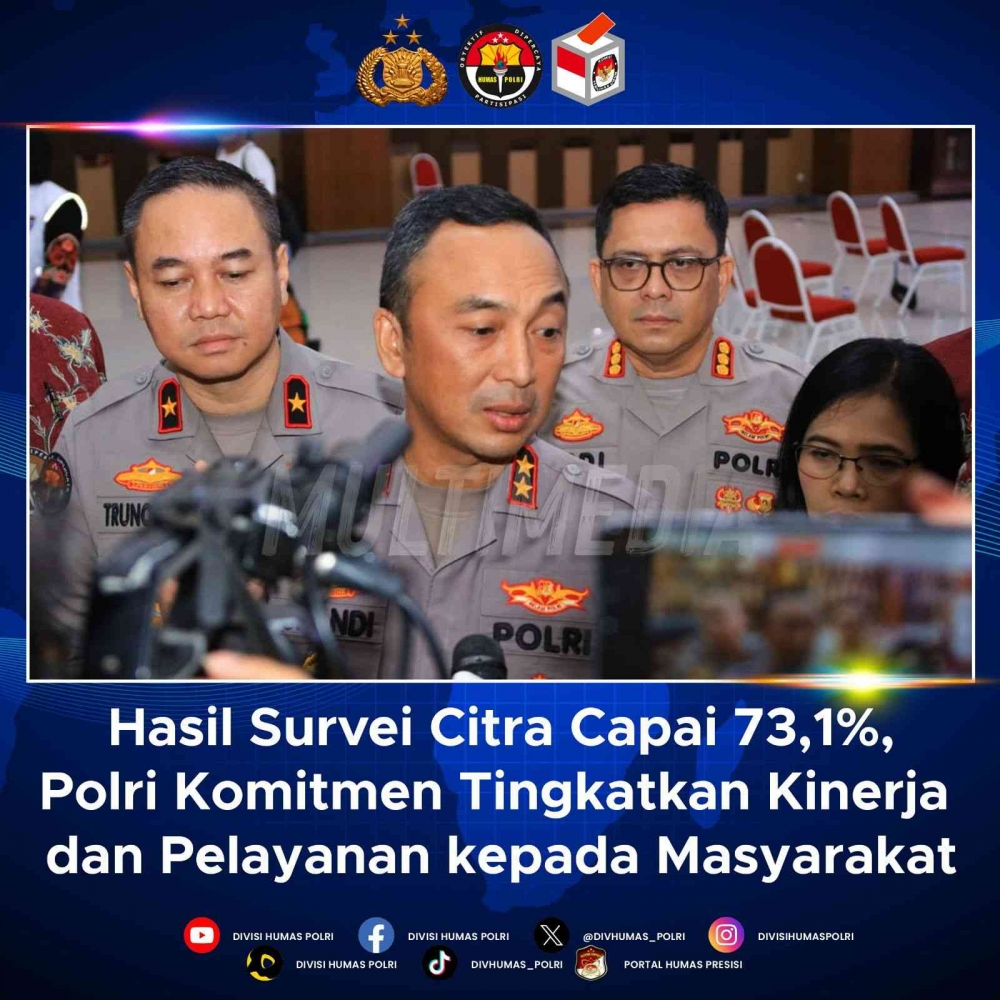 Pelayanan Polri meningkat dengan skor 7,76 di tahun 2025
