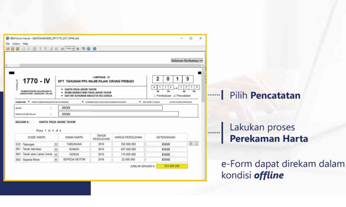 Form 1770 Aplikasi dan Tata Cara Pengisian Formulir 1770, 1770 S, dan 1770 SS ...
