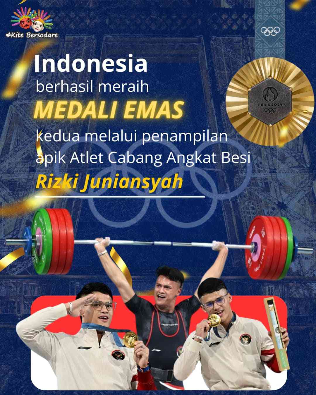 Pecahkan Rekor Angkat Besi Di Olimpiade Paris, Rizki Juniansyah Meraih ...